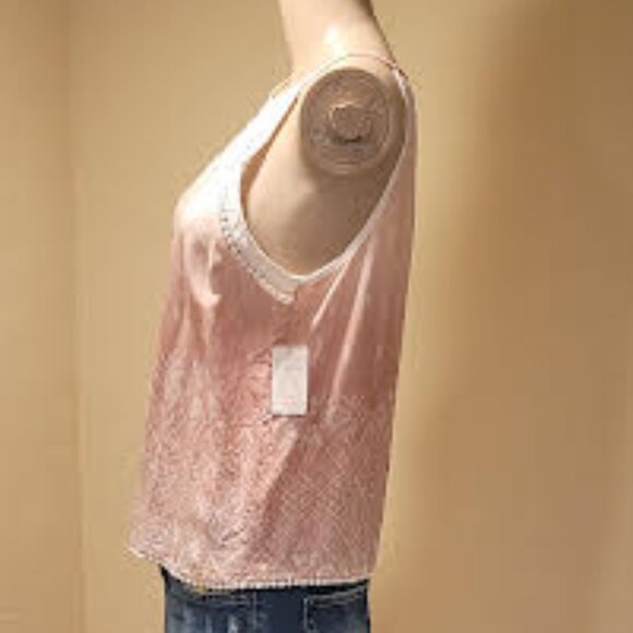 NWT Mudd ombre light dusty pink women's tank top - Size: Small - Picture 1 of 7
